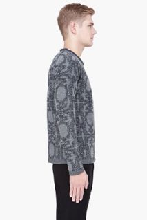 White Mountaineering Charcoal Wool Ivy Patterned Shirt for men