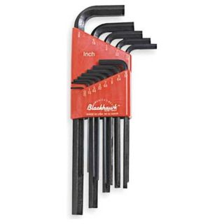 Blackhawk By Proto ZW 59 Hex Key Set, 0.050   3/8 In., Long