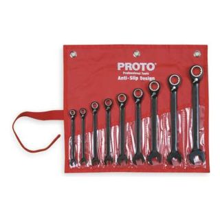 Proto JSCV 9S Ratcheting Wrench Set, SAE, 12 pt., 9 PC