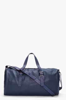 Marc By Marc Jacobs Navy Simple Leather Duffle Bag for men