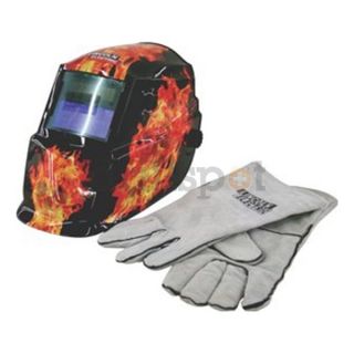 K2799 1 600S DARKFIRE[REG] Shades 9 13 ADF Welding Helmet w/Gloves