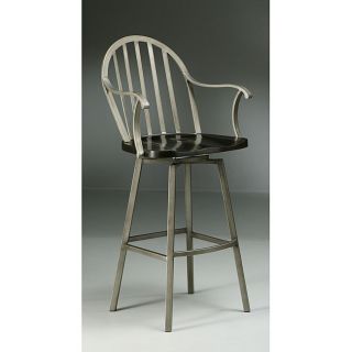 Windsor Rustic Silver Counter Stool