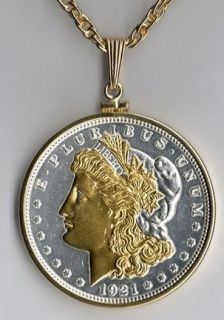 U.S. Morgan Silver Dollar (Minted 1878   1921) Two Tone