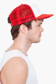 Stussy Red Trucker Cap for men