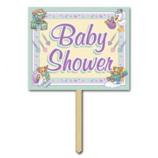 Baby Shower Yard Sign Party Accessory (1 count) Clothing