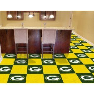 Green Bay Packers NFL Team Logo Carpet Tiles Sports