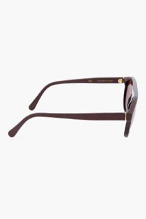 Super Espresso Leather Trim Racer Sunglasses for men