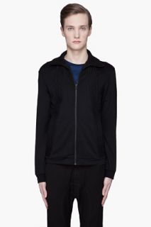 SLVR Black Track Zip Sweatshirt for men