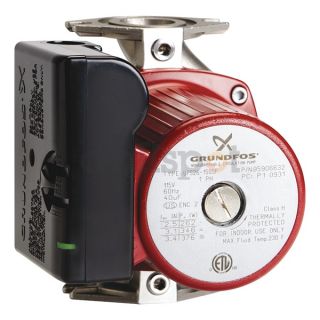 Grundfos UPS50 60 SF Circulator Pump, Open, 230V, Max1.7A, SS