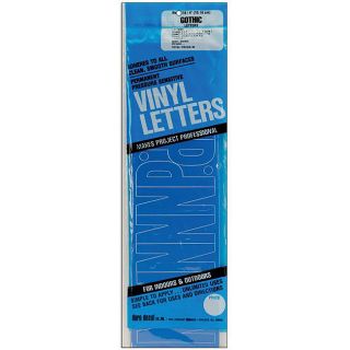 Gothic Blue 4 inch Permanent Adhesive Vinyl Letters Today $5.29 1.0