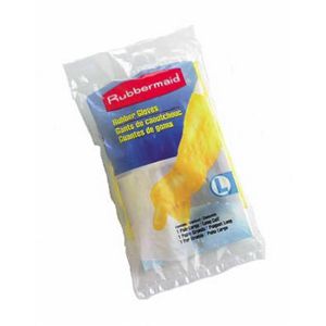 Rubbermaid G300 12 Small Yellow Long Rubber Glove