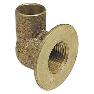 Nibco 708LF 12 90 Flanged Elbow, Low Lead Bronze, 1/2 In