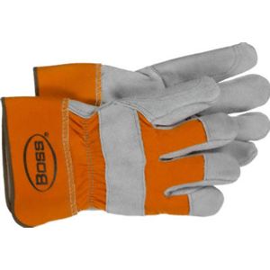 Boss Gloves 1JL2393M 12 Pair Medium Orange Leather Glove