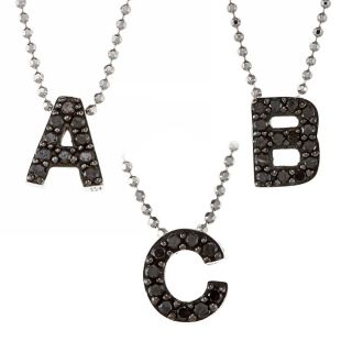 tdw black diamond initial necklace msrp $ 285 00 today $ 122 99 off