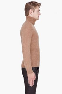 CARVEN Tan Mohair Knit Pullover for men