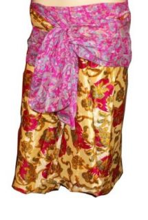 Vintage Beautiful 2 Layers Long Silk Skirt/dress #B 202 Clothing