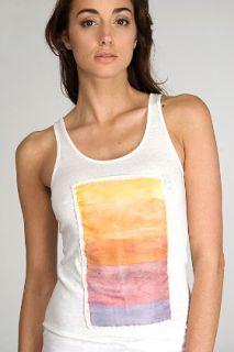 Acne  Beadu Patch Ecru Tank Top for women