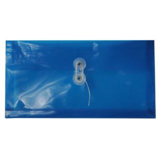 Blue #10 Business 5.25 x10 Plastic Envelopes (Pack of 12)