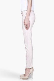 Current/Elliott Pink Marbled The Stiletto Low Rise Jeans for women