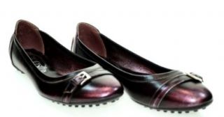 Dee Fibbietta Non Arricciate Leather Purple Flats Sz 37 UU0L204 Shoes