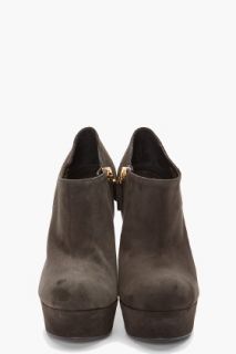 Yves Saint Laurent Suede Palais Booties for women