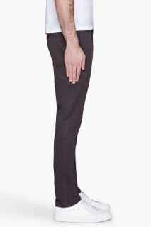 Band Of Outsiders Black Twill Chino Trousers for men