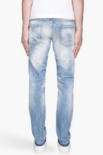 Dsquared2 Faded Indigo Distressed Beach Jeans for men