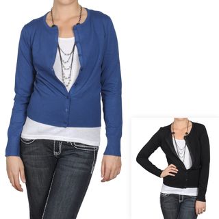 Journee Collection Womens Button up Long sleeve Ribbed Cardigan