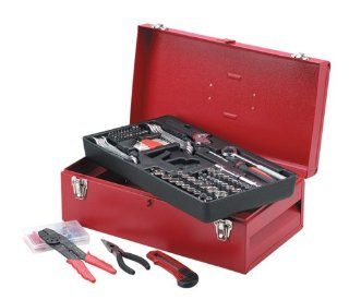 Allied 49036 206 Piece Mechanics Tool Set With Metal Tool Box   