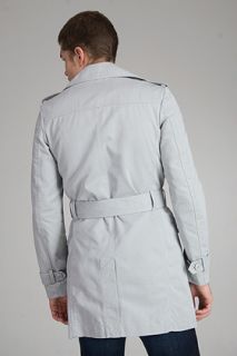 Diesel Jilguero Grey Cotton Trench for men