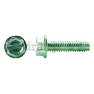 Slotted Indented Hex Washer Head Thread Cutting Screw, Type 23, Zinc