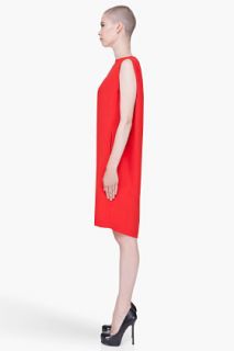 Hussein Chalayan Red Cape Dress for women