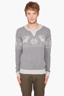 Shades Of Grey By Micah Cohen Reindeer Sweater for men