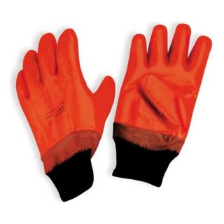 Ansell 23 491 Coated Gloves, L, Hi Vis Orange, PR