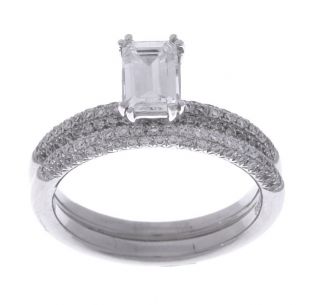 14k White Gold 1ct TDW Diamond Bridal Ring Set (G H, SI1 SI2