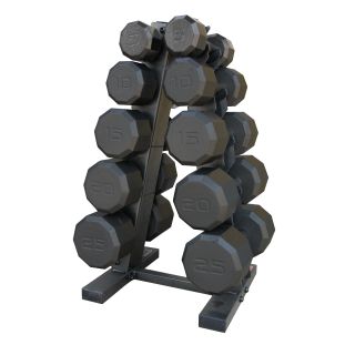 CAP Barbell 150 pound Eco Dumbbell Set with Rack Today $340.10