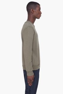 3.1 Phillip Lim Olive Crepe Wool Sweater for men