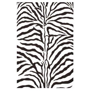 Hand tufted Zebra Stripe Wool Rug (5 x 8)