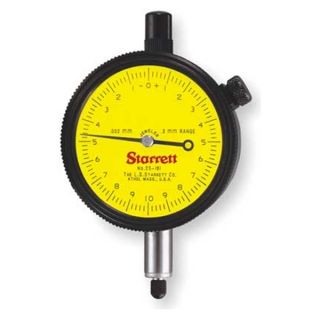Starrett 25 881J Dial Indicator, AGD Group 2, 0 25.00mm
