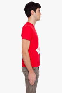 Billionaire Boys Club Red Bold Print T shirt for men
