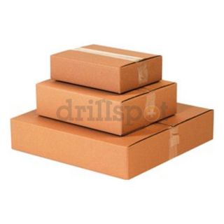 10103 10 x 10 x 3 Flat ECT 32 Kraft Corrugated Box, Pack of 25