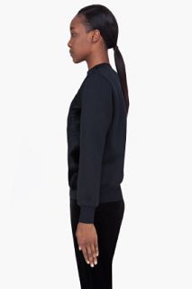 Neil Barrett Black Calf hair Front Sweater for women