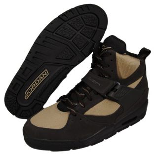 Nike Mens Jordan Flight 45 TRK Tan/ Brown Leather Boots $121.99