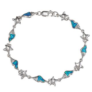 blue opal seashell and starfish bracelet msrp $ 128 99 today $ 59 99