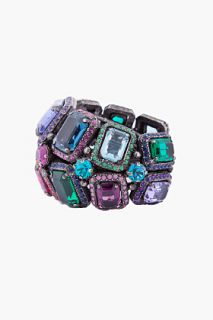 Lanvin Multicolor Glass Accent Cuff for women