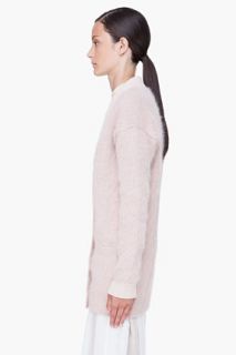 Chloe Blush Angora Blend Cardigan for women