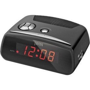 jWIN JL106BLK Compact Digital Alarm Clock Electronics