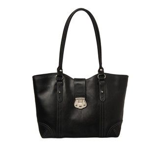 Etienne Aigner Venice Leather Work Tote Bag