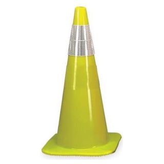 Jackson Safety 3004284 Traffic Cone, 18 In. H, Lime, PVC