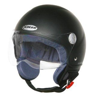 Xpeed Helmet XF 207 Solid Gloss Helmet (Matt Black, X Small)  